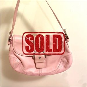 COACH Pale Pink Leather Hobo Shoulder Bag (ITEM HAS BEEN SOLD)
